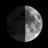 Waxing Gibbous, Moon at 8 days in cycle Waxing Gibbous, Moon at 8 days in cycle
